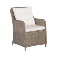 Ensemble de salle à manger de jardin 3 pcs Marron