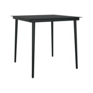 Ensemble de salle à manger de jardin 3 pcs Marron