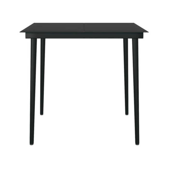 Ensemble de salle à manger de jardin 3 pcs Marron