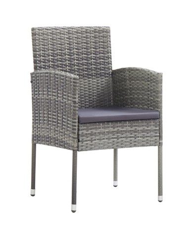 Ensemble de salle à manger de jardin 3 pcs Anthracite