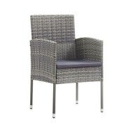Ensemble de salle à manger de jardin 3 pcs Anthracite
