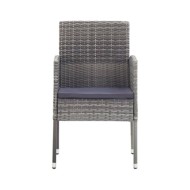 Ensemble de salle à manger de jardin 3 pcs Anthracite
