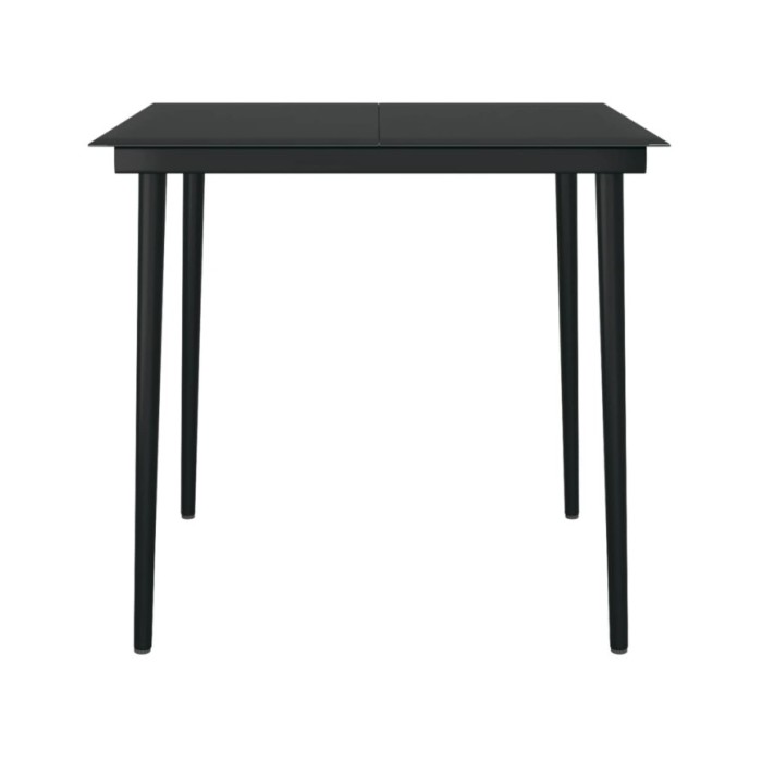 Ensemble de salle à manger de jardin 3 pcs Anthracite