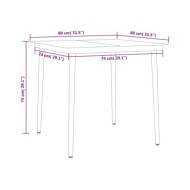 Ensemble de salle à manger de jardin 3 pcs Anthracite