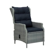 Ensemble de salle à manger de jardin 5 pcs Gris clair