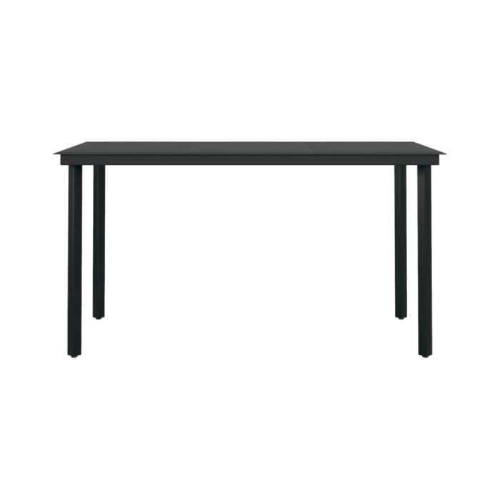 Ensemble de salle à manger de jardin 5 pcs Gris clair
