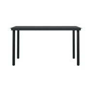 Ensemble de salle à manger de jardin 5 pcs Gris clair