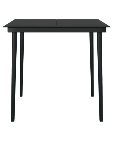 Ensemble de salle à manger de jardin 3 pcs Gris foncé