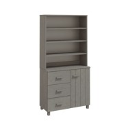 Buffet Bois massif de pin Gris clair
