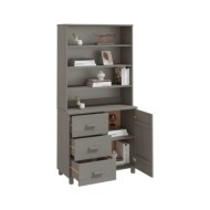 Buffet Bois massif de pin Gris clair