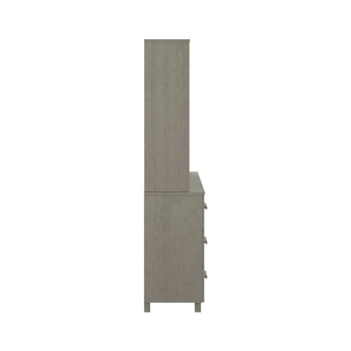 Buffet Bois massif de pin Gris clair