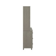 Buffet Bois massif de pin Gris clair