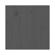 Cadre de lit Gris Bois de pin massif 200x200 cm