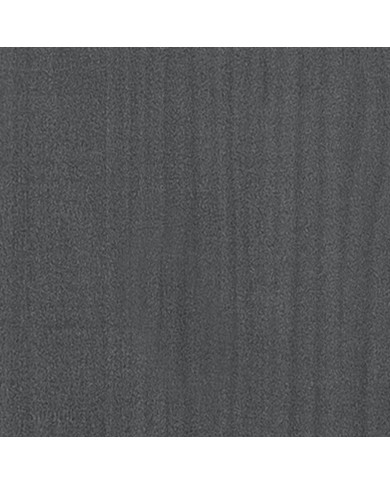Cadre de lit Gris Bois de pin massif 200x200 cm