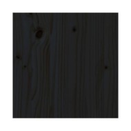 Cadre de lit Noir Bois de pin massif 180x200 cm Super King