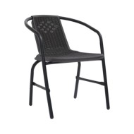Chaises de jardin 8 pcs Rotin plastique et acier 110 kg