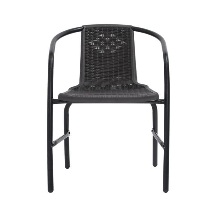 Chaises de jardin 8 pcs Rotin plastique et acier 110 kg