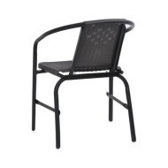 Chaises de jardin 8 pcs Rotin plastique et acier 110 kg