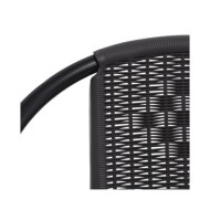 Chaises de jardin 8 pcs Rotin plastique et acier 110 kg