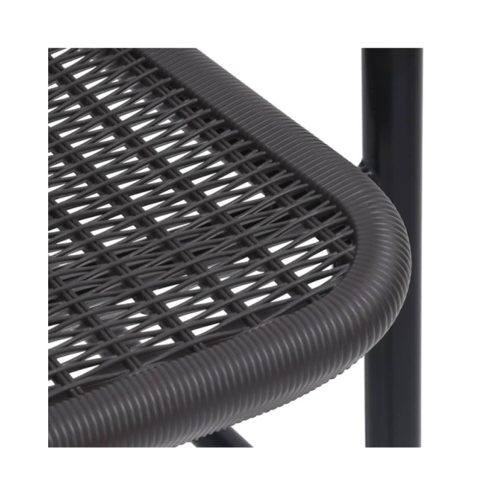 Chaises de jardin 8 pcs Rotin plastique et acier 110 kg