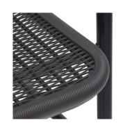 Chaises de jardin 8 pcs Rotin plastique et acier 110 kg