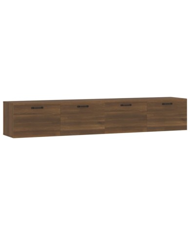 Armoires murales 2 pcs Chêne marron 100x36,5x35 cm