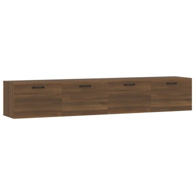Armoires murales 2 pcs Chêne marron 100x36,5x35 cm