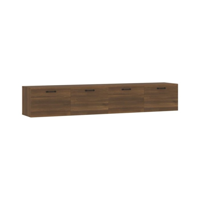 Armoires murales 2 pcs Chêne marron 100x36,5x35 cm