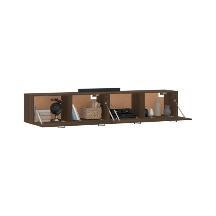 Armoires murales 2 pcs Chêne marron 100x36,5x35 cm