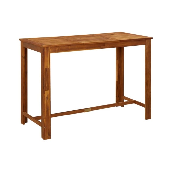 Ensemble de bar de jardin 9 pcs Bois d'acacia solide