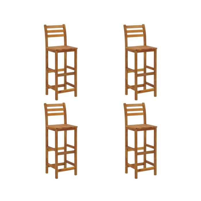 Ensemble de bar de jardin 9 pcs Bois d'acacia solide