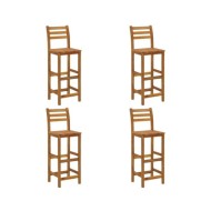 Ensemble de bar de jardin 9 pcs Bois d'acacia solide