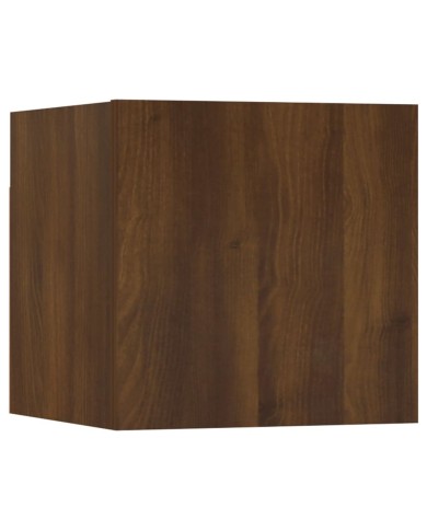 Meubles TV muraux 8 pcs Chêne marron 30,5x30x30 cm