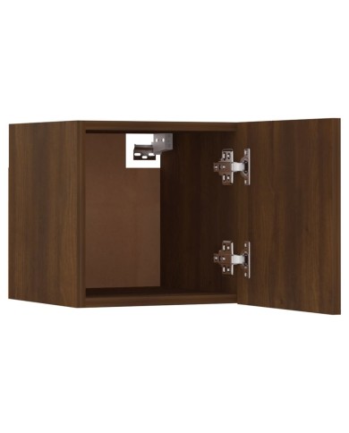 Meubles TV muraux 8 pcs Chêne marron 30,5x30x30 cm