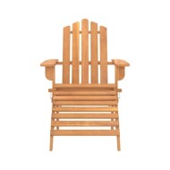 Chaises Adirondack de jardin repose-pieds 2 pcs Bois d'acacia