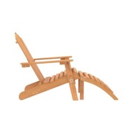Chaises Adirondack de jardin repose-pieds 2 pcs Bois d'acacia