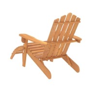 Chaises Adirondack de jardin repose-pieds 2 pcs Bois d'acacia