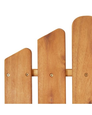 Chaises Adirondack de jardin repose-pieds 2 pcs Bois d'acacia