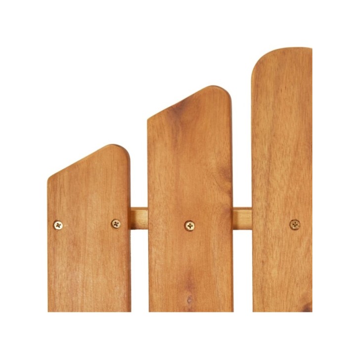 Chaises Adirondack de jardin repose-pieds 2 pcs Bois d'acacia