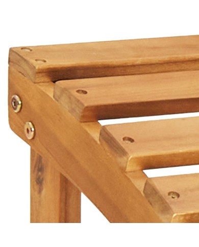Chaises Adirondack de jardin repose-pieds 2 pcs Bois d'acacia