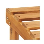 Chaises Adirondack de jardin repose-pieds 2 pcs Bois d'acacia