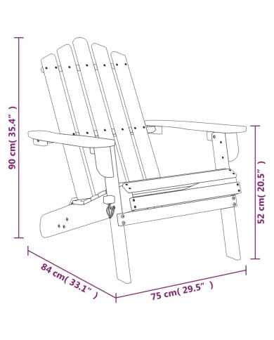 Chaises Adirondack de jardin repose-pieds 2 pcs Bois d'acacia