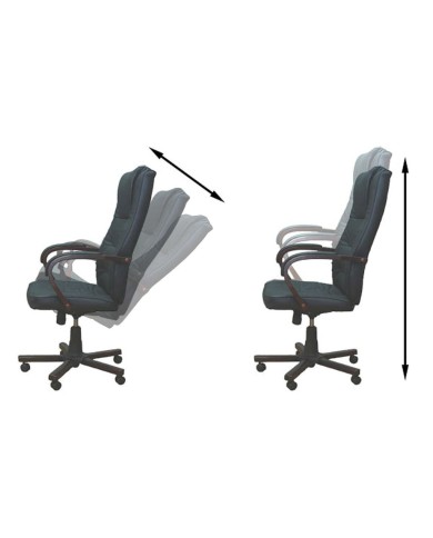 Chaise de bureau de luxe Noir
