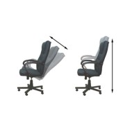 Chaise de bureau de luxe Noir