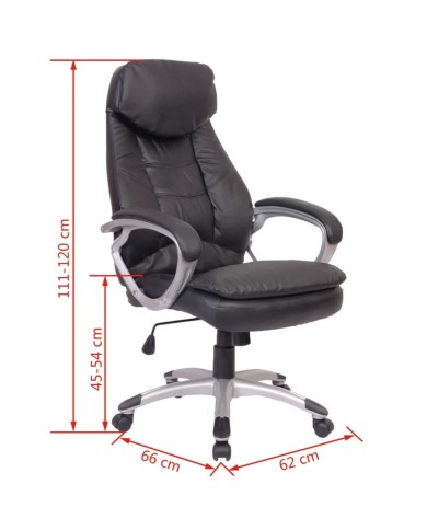 Fauteuil de bureau Cuir Noir