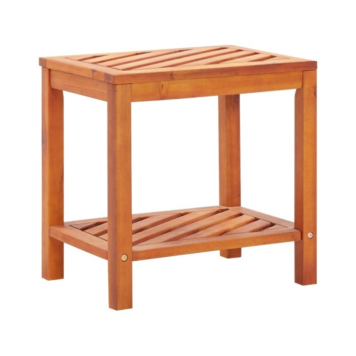 Table d'appoint Bois d'acacia massif 45 x 33 x 45 cm