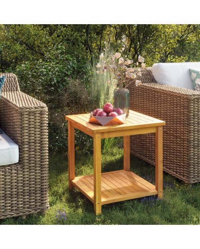 Table d'appoint Bois d'acacia massif 45 x 45 x 45 cm