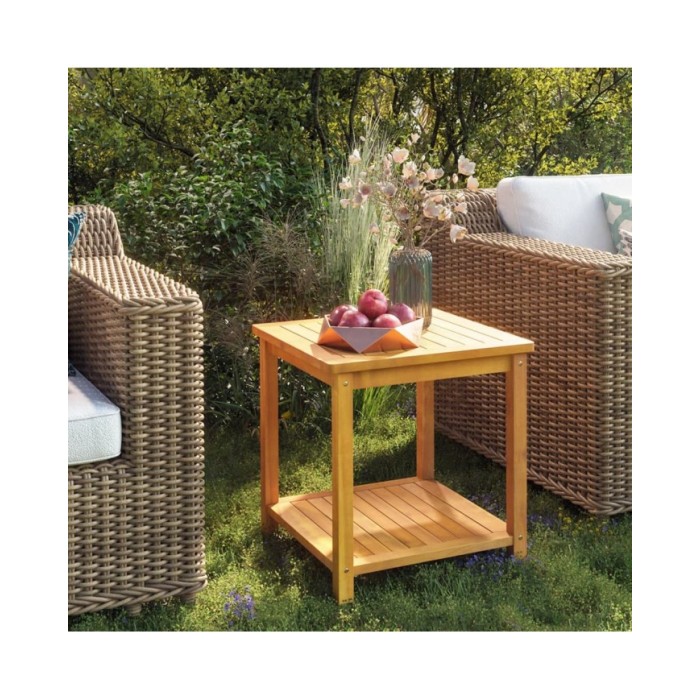 Table d'appoint Bois d'acacia massif 45 x 45 x 45 cm