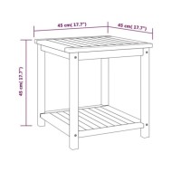 Table d'appoint Bois d'acacia massif 45 x 45 x 45 cm