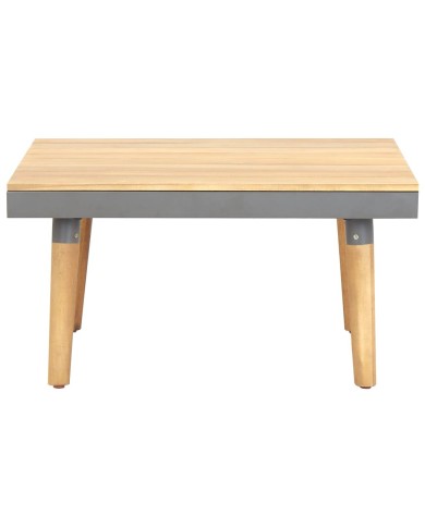 Table basse de jardin 60x60x31,5 cm Bois solide d'acacia